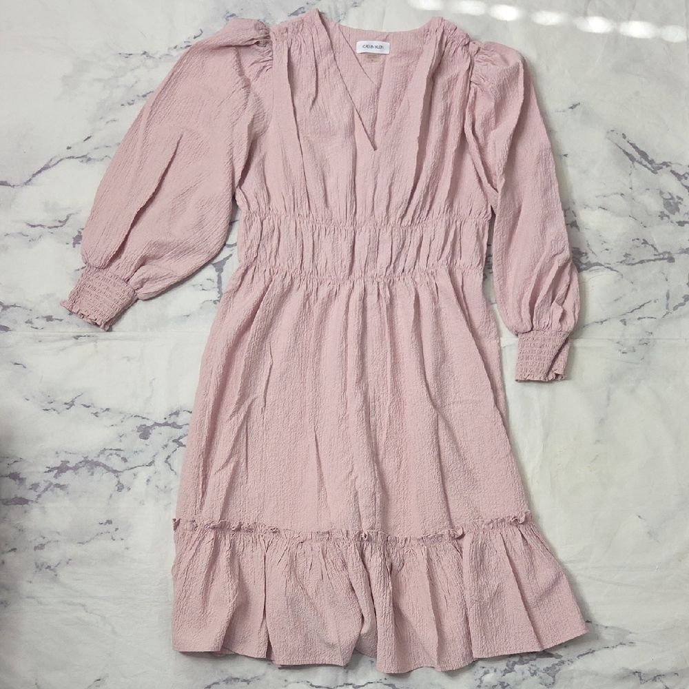 Calvin Klein Dusty Pink Long Sleeve Dress